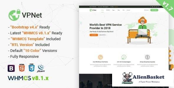 32492 VPNet v1.7 - Multipurpose VPN and Cloud Service Template with WHMCS 