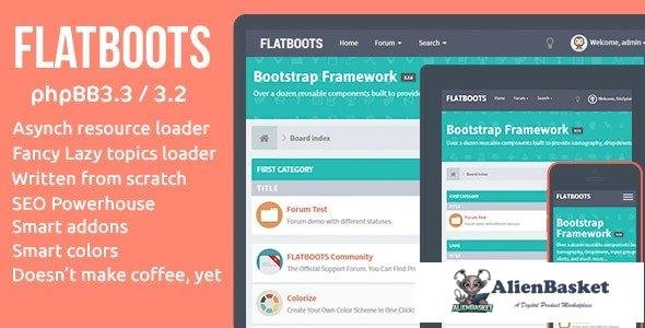 32545 FLATBOOTS v3.3.1 - High-Performance and Modern Theme For phpBB 