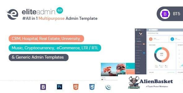 32572 Elite Admin v6.0 - Bootstrap 5 Dashboard template 