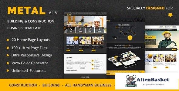 32645 Metal v1.3.1 - Mobile Friendly Building & Construction Business Template 