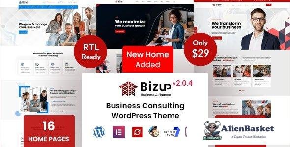 32664 Bizup v2.0.4 - Business Consulting WordPress Theme 