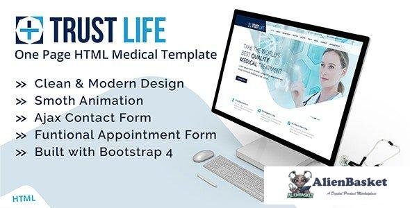 32677 Trustlife v1.0 - Medical and Health Landing Page HTML Template with RTL 