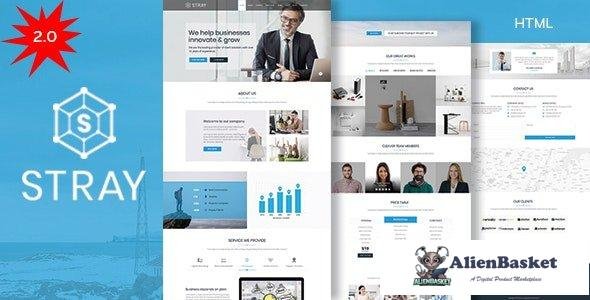 32712 Stray v2.0 - Business Landing Page HTML Template with RTL 