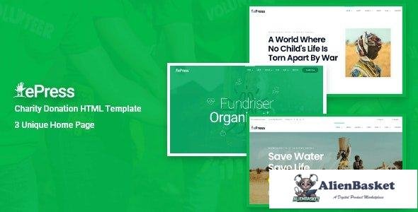 32761 ePress - Charity & Fundraising HTML Template 