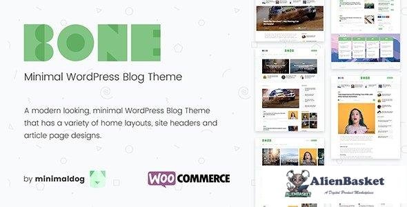 32790 Bone v4.0.4 - Minimal & Clean WordPress Blog Theme 