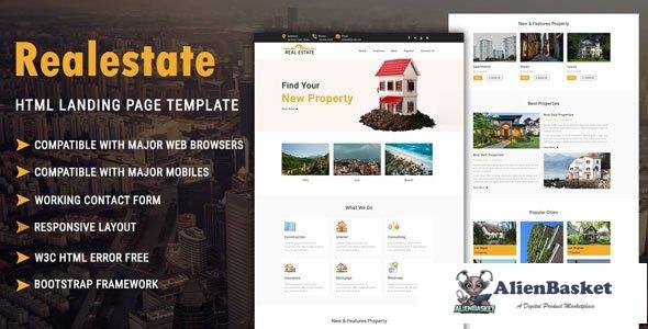 32441 Real Estate – HTML Landing Page Template 