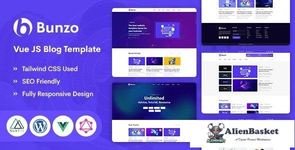 32801 Bunzo v1.0 - VUE JS Blog Template 