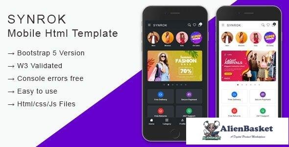 32860 Synrok v1.0 - Mobile HTML Template 