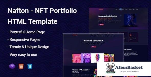 32861 Nafton - NFT & App Landing HTML Template - Updated 