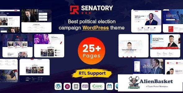 32866 Senatory v2.1.1 - Political Candidate WordPress Theme 
