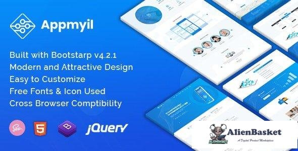 32937 Appmyil v1.0 - App Landing Template 