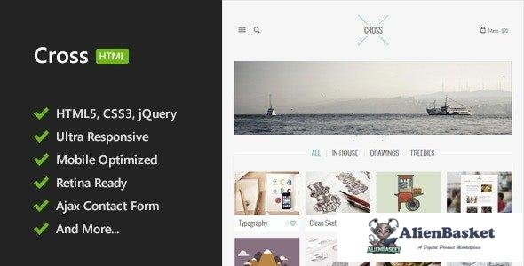 33009 Cross - Minimal HTML5 Template 