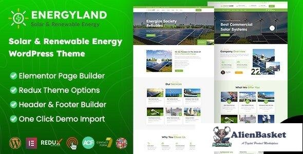 33083 Energyland v1.0 - Solar & Renewable Energy WordPress Theme 