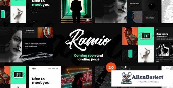 33354 Ramio - Clean Coming Soon and Landing Page Template 