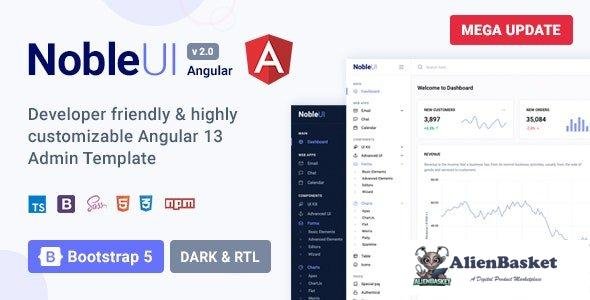 33387 NobleUI v2.0.1 - Angular 13+ Admin Template 