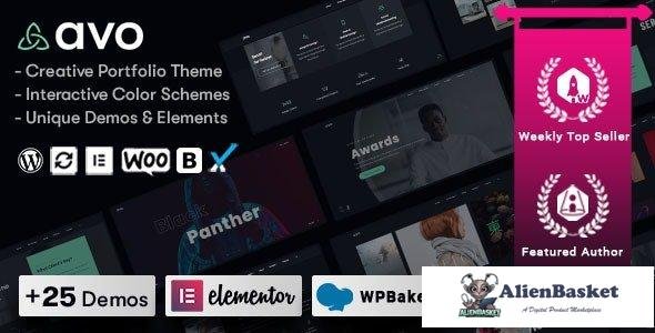 33381 Avo v1.2.2 - Creative Portfolio & Agency WordPress Theme 