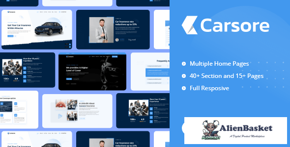 33415 CARSORE – Car Loan Insurance HTML Template 