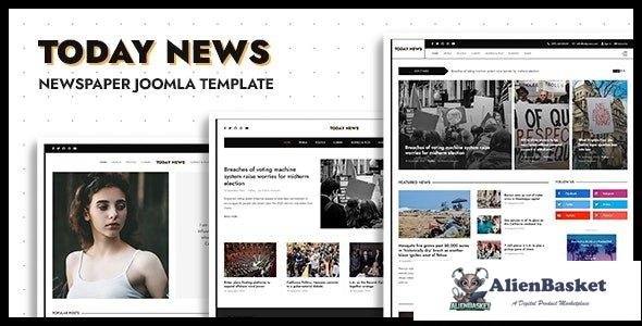 33430 Today News v1.0 - Newspaper, Magazine & News Joomla Template 