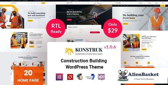 33493 Konstruk v1.0.6 - Construction WordPress Theme 