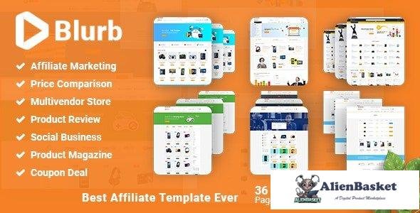 33515 Blurb - Price Comparison with Review base Multivendor Coupon Store Affiliate Marketing HTML Te