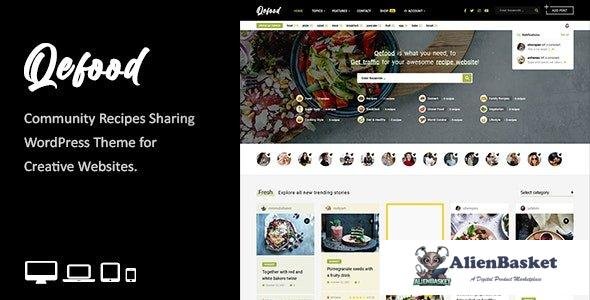 33538 Qefood v1.6 - Community Sharing WordPress Theme 