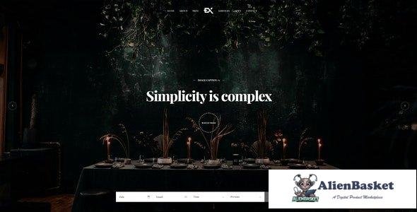 33539 Dinex - One Page Restaurant Template 