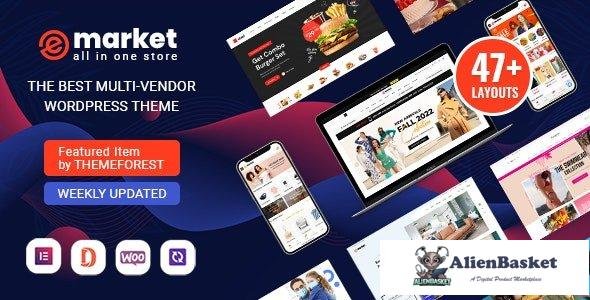 36777 eMarket v7.3.0 - All-in-One Multi Vendor MarketPlace Elementor WordPress Theme 