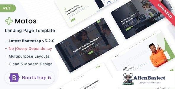 33566 Motos v1.1.0 - Responsive Landing Page Template 