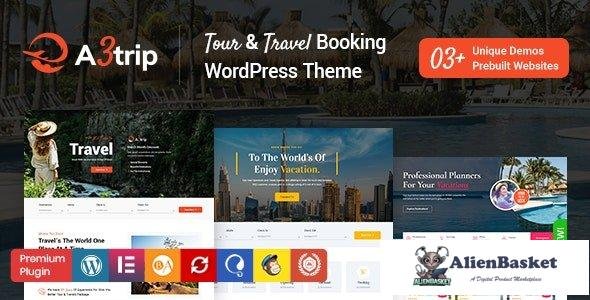 33601 A3trip v1.4 - Tours & Travels WordPress Theme 