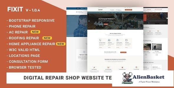 33656 Fixit v1.0.4 - Phone, Computer Repair Shop Website Template 