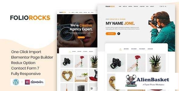 33779 Foliorocks v1.0.0 - Minimal Portfolio WordPress Theme 