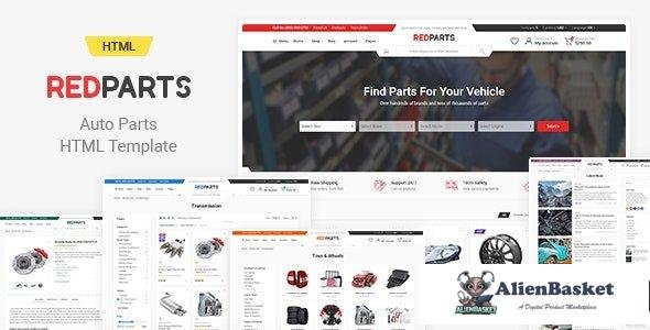 33815 RedParts v1.3.1 - Auto Parts HTML Template 