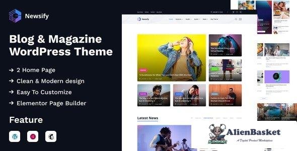 33876 Newsify v1.0 - Modern Magazine WordPress Theme 