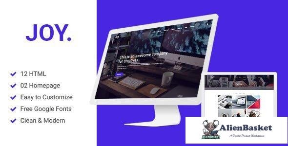 33877 Joy - Creative Agency and One page HTML5 And Sass Template 