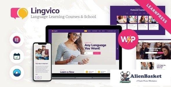 36481 Lingvico v1.0.8 - Language Center & Training Courses WordPress Theme 