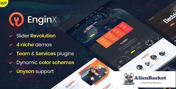 36251 EnginX v1.4.0 – Auto Repair Service WordPress Theme 