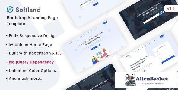 34012 Softland v1.1 - Saas & Software Landing Page Template 
