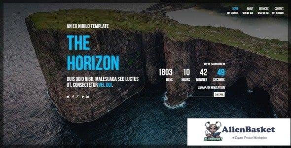 34011 The Horizon v1.0 - Responsive Coming Soon Page 