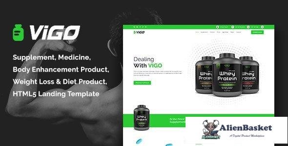 34020 VIGO - Health Supplement Landing Page HTML Template 