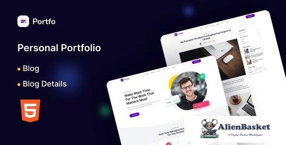 34038 Portfo - Personal Portfolio One Page HTML Template 