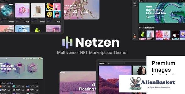 34110 Netzen v1.0 - Multivendor NFT Marketplace Theme 