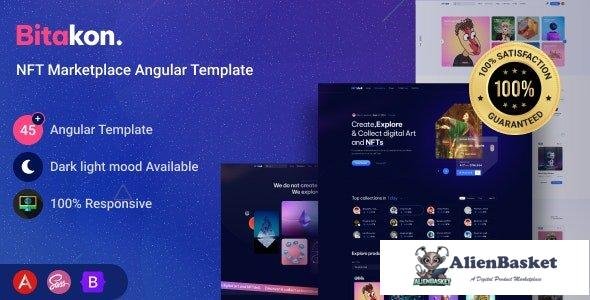 34115 Bitakon – NFT Marketplace Angular Template 