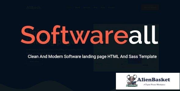 34117 Softwareall - Software landing Page HTML And Sass Template 
