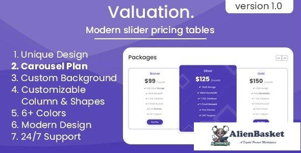 34135 Valuation - Modern slider pricing tables 