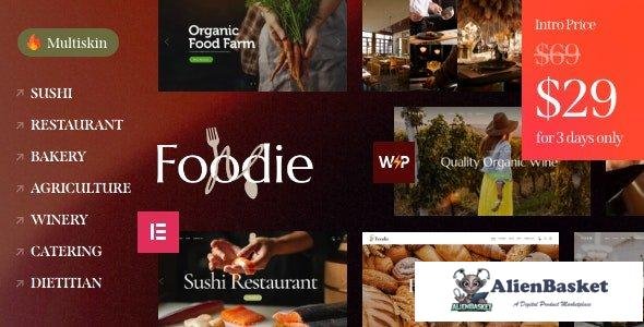 37922 Foodie v1.2.0 - Food & Wine Elementor Multiskin WordPress Theme 