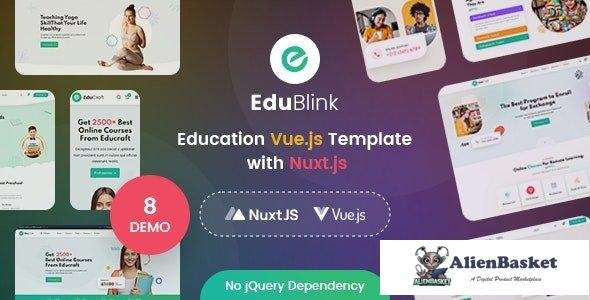 34148 EduBlink v1.0 - Education VueJS Template with NuxtJS 