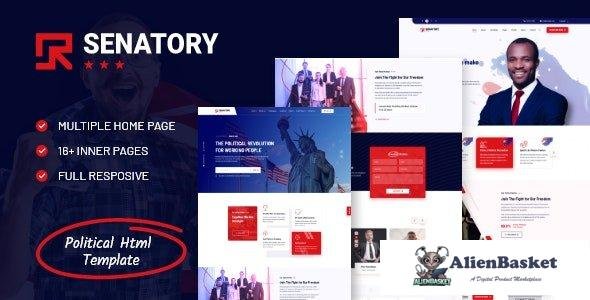 34162 Senatory - Political Election Campaign HTML Template 