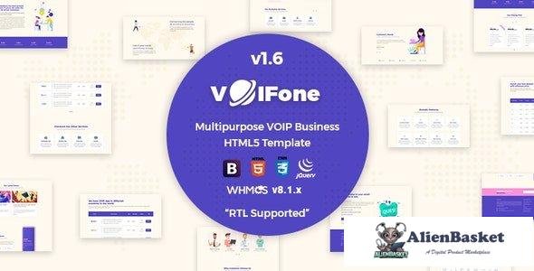 34213 Voifone v1.7 - Multipurpose VOIP Business HTML5 Template 