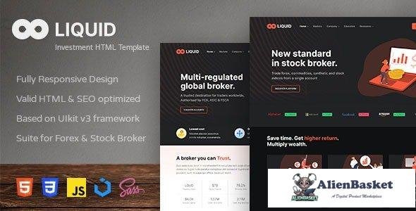 34216 Liquid - Investment and Stock Broker HTML Template 