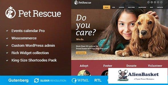 34231 Pet Rescue v1.3.8 - Animals and Shelter Charity WP Theme 